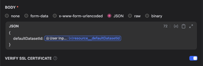 Chatflow Payload Template